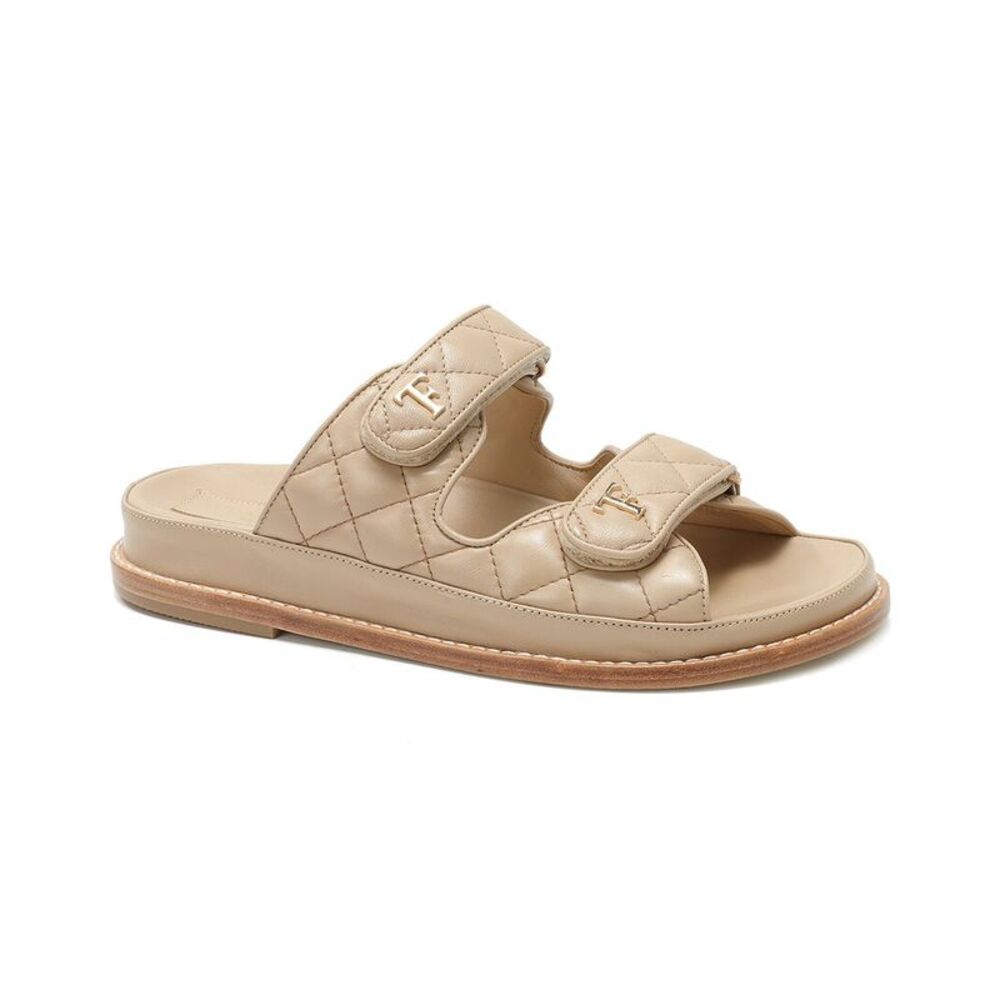 Tiffany & Fred Paris Leather Sandal, Tan